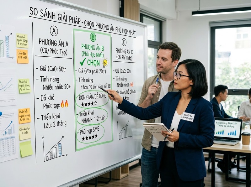Định vị theo đối thủ cạnh tranh xác lập khác biệt dựa trên tương quan thị trường